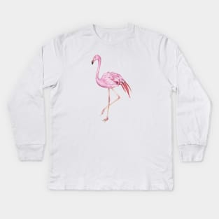 Flamingo Kids Long Sleeve T-Shirt